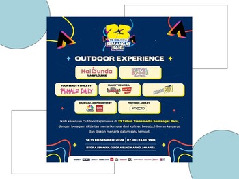 Rasakan Keseruan Experience Outdoor Area HUT TRANSMEDIA: 23 TAHUN TRANSMEDIA SEMANGAT BARU