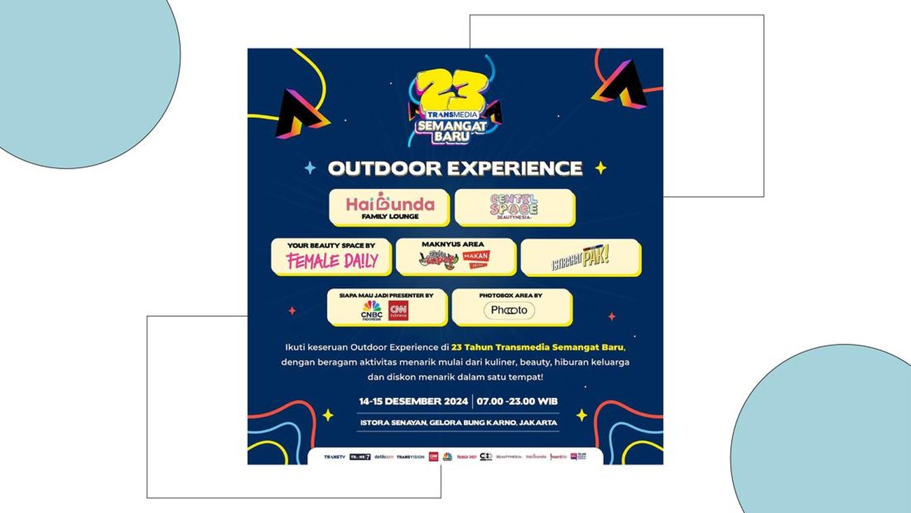 Rasakan Keseruan Experience Outdoor Area HUT TRANSMEDIA: 23 TAHUN TRANSMEDIA SEMANGAT BARU