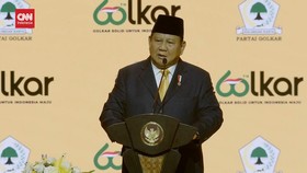VIDEO: Puan Hadir di HUT Golkar, Prabowo: Saya Menghargai PDIP