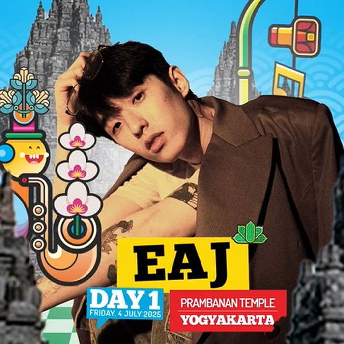 Poster eaJ di Prambanan Jazz Festival 2025/ Foto: instagram.com/prambananjazz