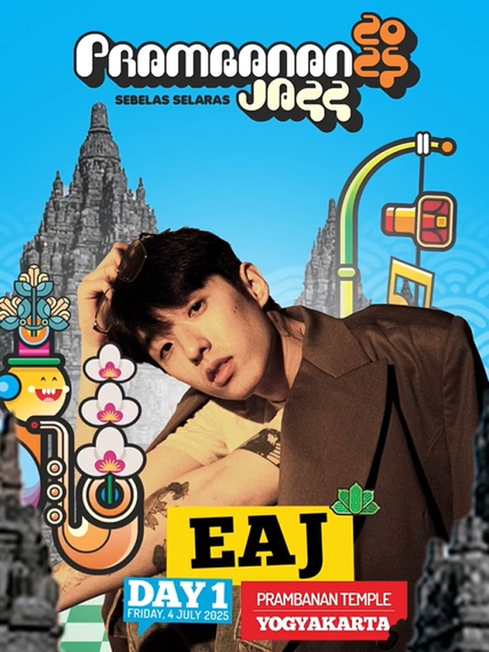 Poster eaJ di Prambanan Jazz Festival 2025/ Foto: instagram.com/prambananjazz