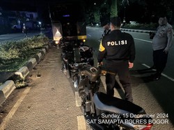 Polisi Bubarkan Balap Liar di Sentul Bogor, 15 Motor Disita