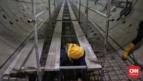 FOTO: Perkembangan Pembangunan MRT Jakarta Fase 2