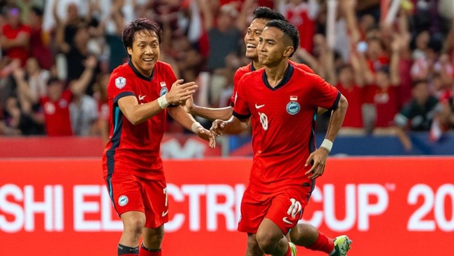 Pelatih Singapura Tsutomu Ogura memberikan apresiasi kepada pemainnya kendati kalah 2-4 dari Thailand dalam laga ketiga Grup A Piala AFF 2024, Selasa (17/12).