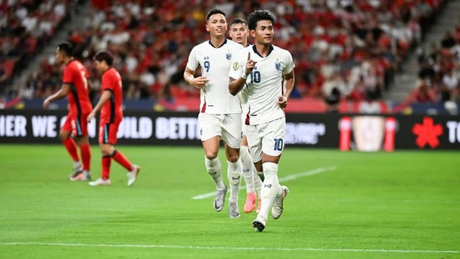 Media Malaysia bersyukur Thailand berhasil mengalahkan Singapura 4-2 pada matchday ketiga Piala AFF 2024.