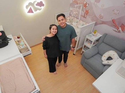 7 Potret Kamar Bayi Gritte Agatha dan Arif Hidayat, Girly Bernuansa Pink Lembut