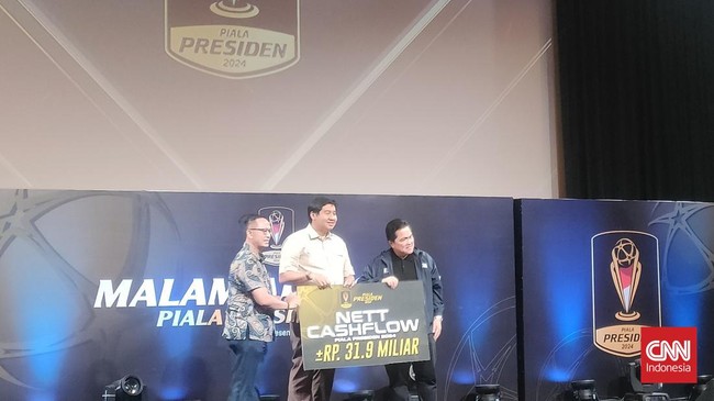 Keuntungan penyelenggaraan Piala Presiden 2024 sebesar Rp31,9 miliar diberikan kepada PSSI untuk kebutuhan operasional Timnas Indonesia.