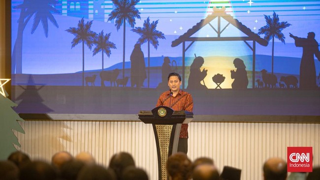 Ketua Umum Panitia Natal Nasional 2024 Thomas Djiwandono menekankan pentingnya kepedulian atas kemanusiaan dan merawat lingkungan hidup.