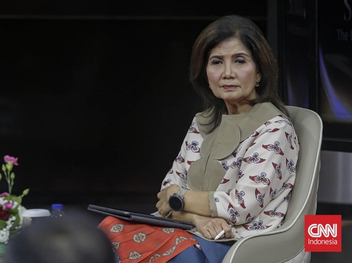 Ekonom INDEF Aviliani memberikan paparan saat CNN Indonesia Business Summit 2024. Jakarta, Jumat, 20 Desember 2024.