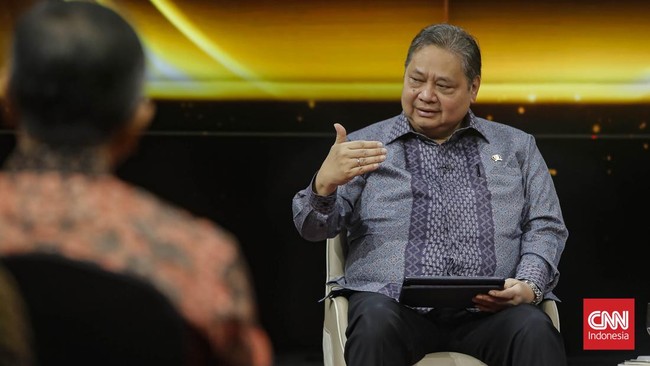Menteri Koordinator Bidang Perekonomian Airlangga Hartarto menargetkan pertumbuhan ekonomi 8 persen bisa dicapai pada 2028.