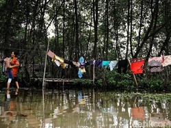 Kampung Sembilangan yang Tergusur Oleh Perubahan Iklim