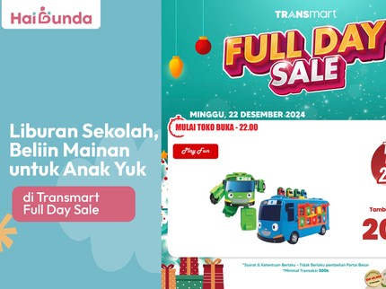 Liburan Sekolah, Beliin Mainan untuk Anak Yuk di Transmart Full Day Sale
