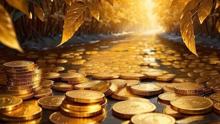 Koin Bulat Simbol Keberuntungan/Foto: Freepik