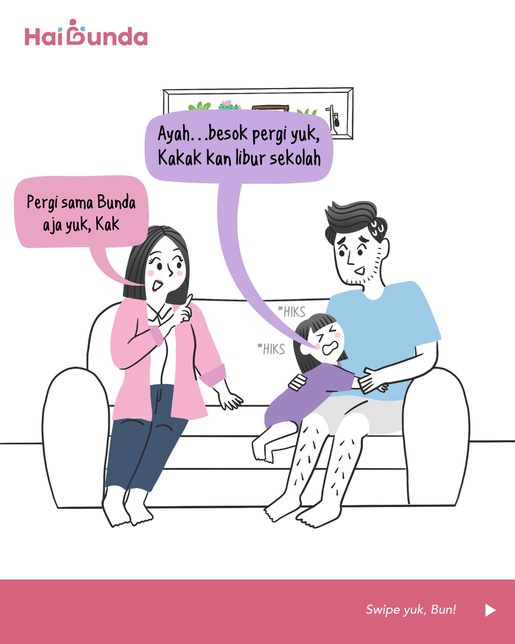 Komik Bunda Liburan Sekolah
