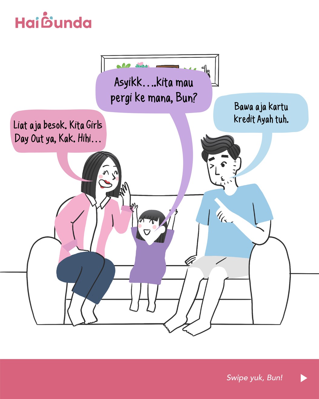 Komik Bunda Liburan Sekolah