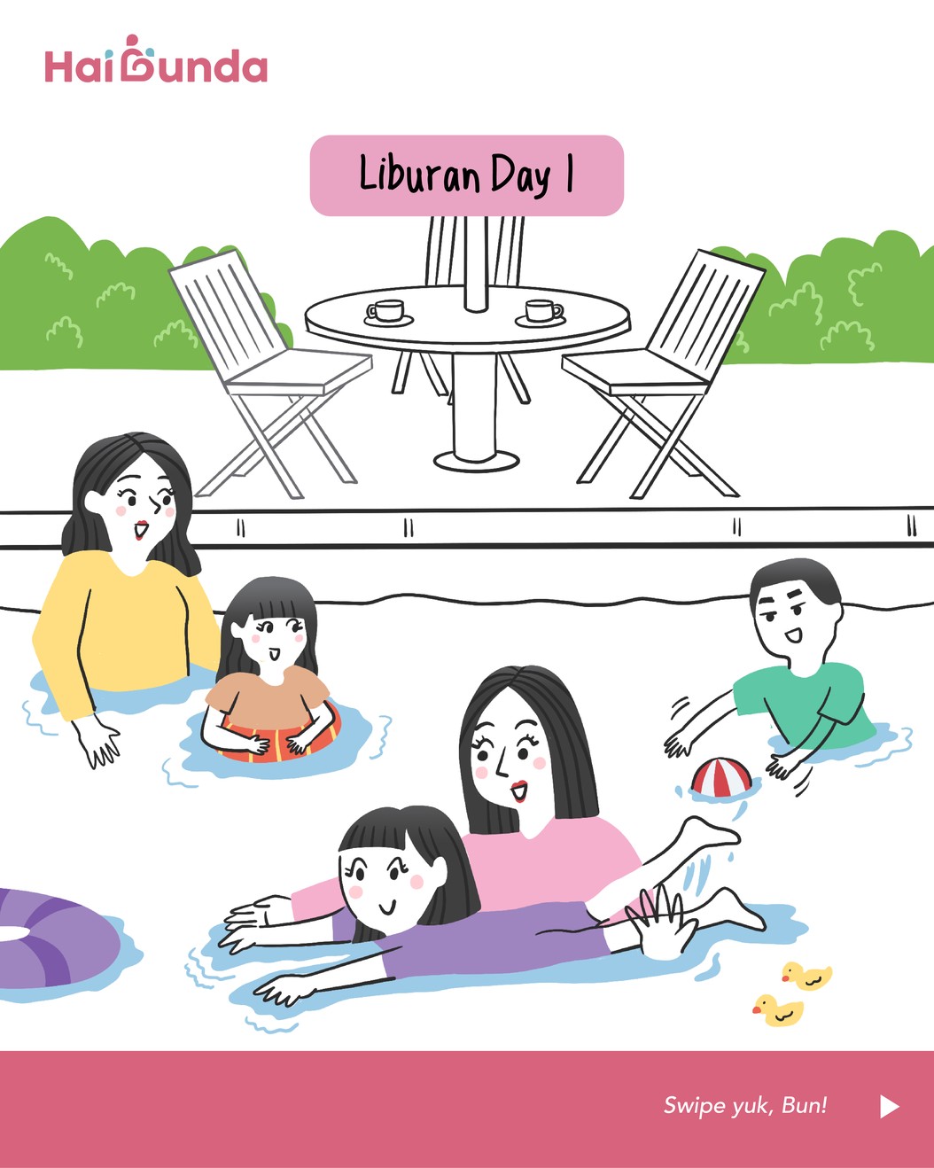 Komik Bunda Liburan Sekolah