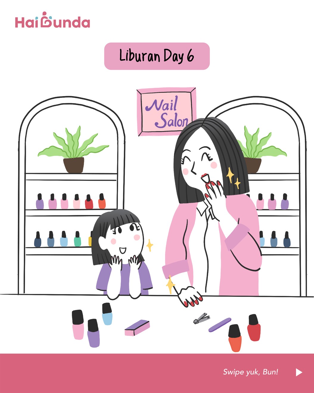 Komik Bunda Liburan Sekolah