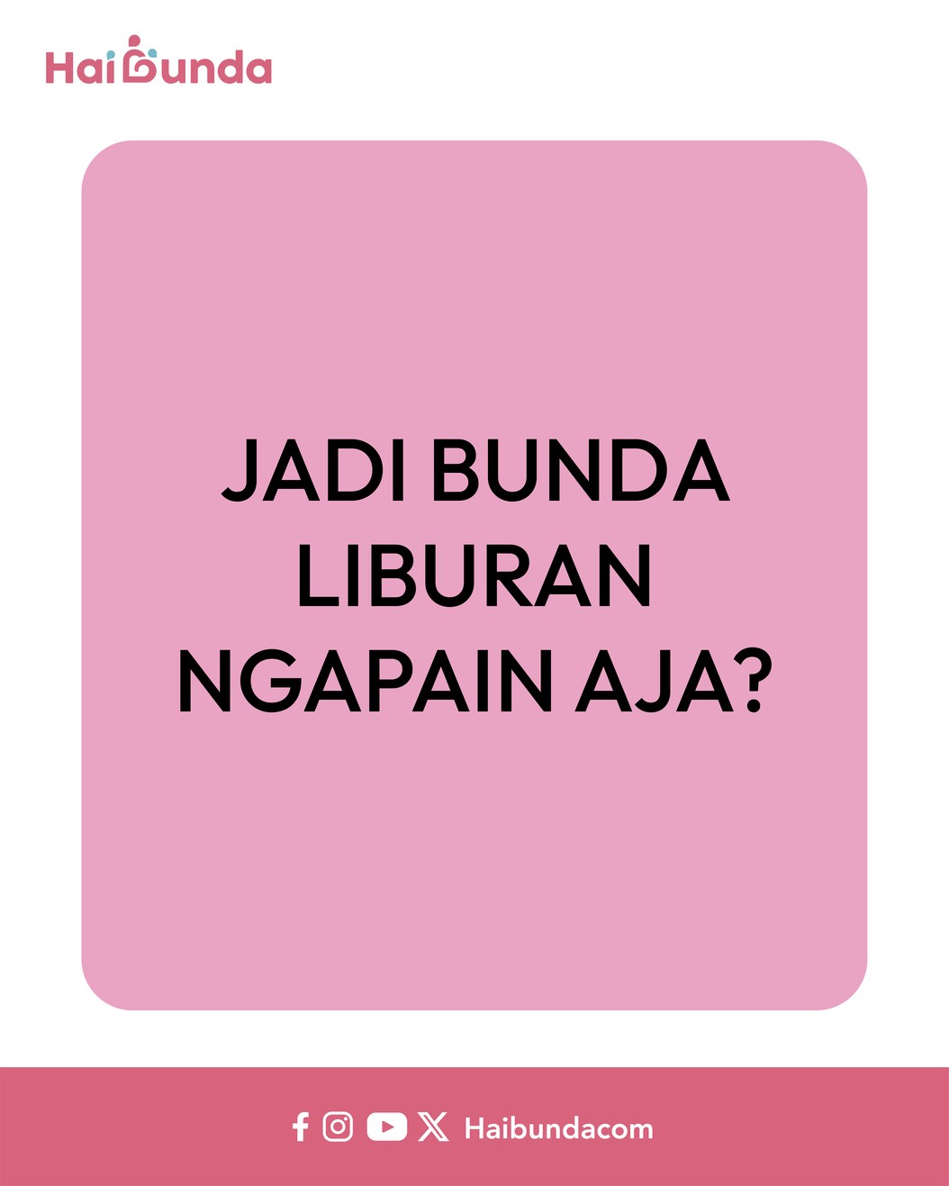 Komik Bunda Liburan Sekolah