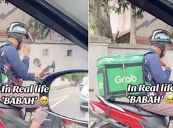 Salut! Ojol Ini Komunikasi Pakai Bahasa Isyarat Saat Antar Makanan