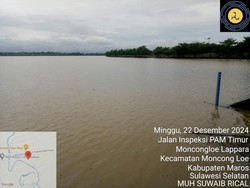 Ketinggian Air Waduk Nipa-nipa Makassar Belum Surut, Status Masih Waspada