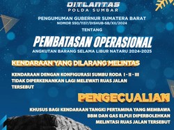 Operasi Lilin 2024 di Sumatera Barat: Ruas Jalan-Pembatasan Operasional