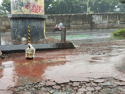 Kondisi Terkini Lokasi Pria Tewas Mengenaskan di Depan TPU Menteng Pulo