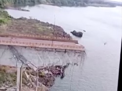 Video: Detik-detik Jembatan di Brasil Retak Lalu Runtuh, 1 Orang Tewas