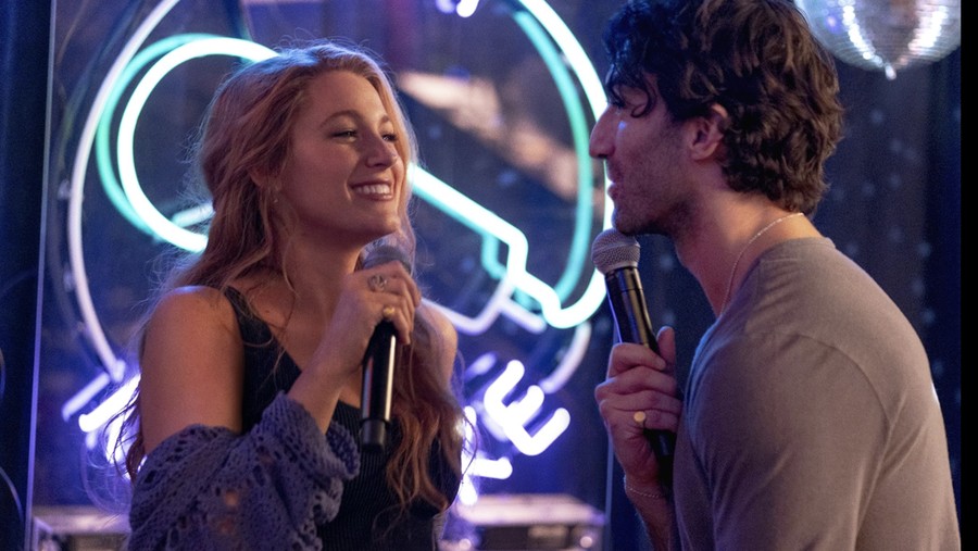 Justin Baldoni dan Blake Lively saat Syuting Film 'It Ends with Us'