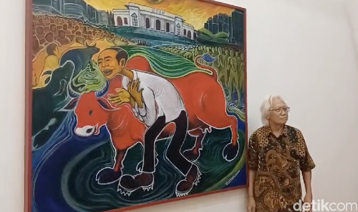 Lukisan-lukisan Yos Suprapto di GNI Diturunkan