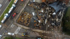 FOTO: Penampakan Pesawat Kecil Jatuh di Brasil, Semua Penumpang Tewas