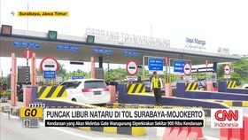 VIDEO: Puncak Libur Nataru di Tol Surabaya-Mojokerto