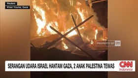 VIDEO: Serangan Udara Israel Hantam Gaza, 2 Anak Palestina Tewas
