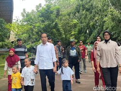 Jokowi Ajak 6 Cucu Liburan ke Solo Safari, Ada Si Mungil Bebingah