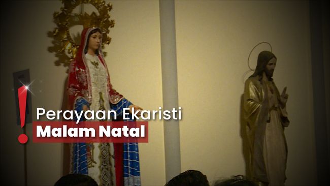 Suasana Misa Natal di Katedral Jakarta, Dihadiri Jemaat Luar Daerah