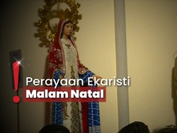 Suasana Misa Natal di Katedral Jakarta, Dihadiri Jemaat Luar Daerah