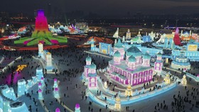 FOTO: Dunia Fantasi Es dan Salju di Harbin China