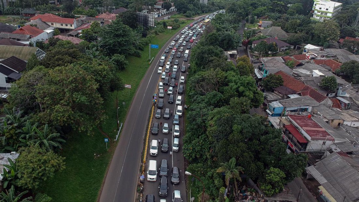 FOTO: Ganjil Genap Jalur Puncak Bogor di Libur Nataru