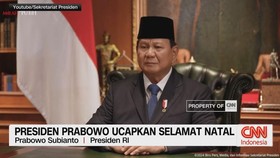 VIDEO: Presiden Prabowo Ucapkan Selamat Natal
