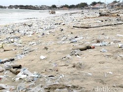 Pesisir Bali Dibanjiri Sampah Laut, Relawan Kumpulkan 3 Ton Plastik