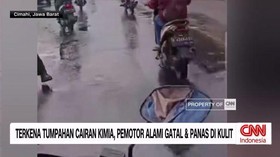 VIDEO: Penampakan Tangki Truk Cairan Kimia Bocor di Bandung