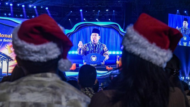 FOTO: Prabowo Subianto Hadiri Perayaan Natal Nasional 2024