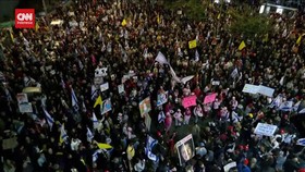 VIDEO: Demo Ribuan Warga Israel Tuntut Netanyahu Akhiri Perang di Gaza