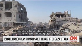 VIDEO: Israel Hancurkan Rumah Sakit Terakhir di Gaza Utara