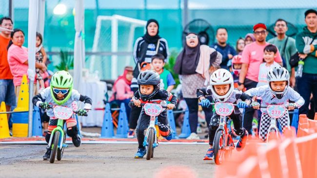 Keseruan Lomba Push Bike di Bogor, Diikuti 250 Anak