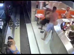 Viral Dua Sejoli WNA Baku Hantam di Kedai Burger Seminyak