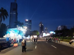 Senangnya Pekerja di Sudirman Jakarta, Pulang Ngantor Ada Car Free Night