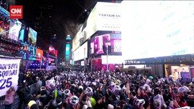 VIDEO: Meriah Malam Tahun Baru di Times Square New York