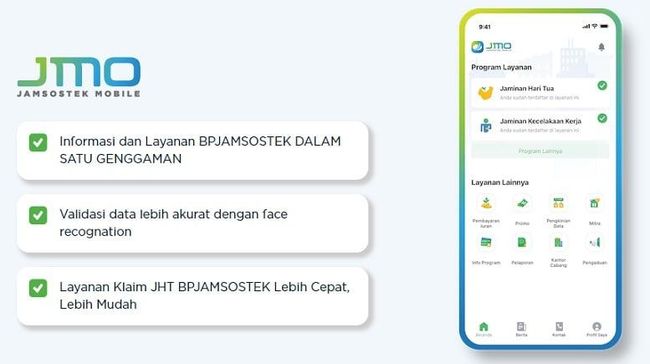 Begini Cara Mudah Cairkan BPJS Ketenagakerjaan Lewat Aplikasi JMO