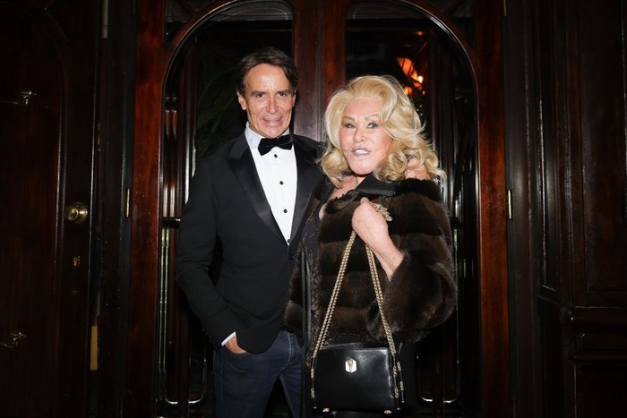  Jocelyne Wildenstein is seen out and about on October 8, 2024 in Paris, France. (Photo by MEGA/GC Images)