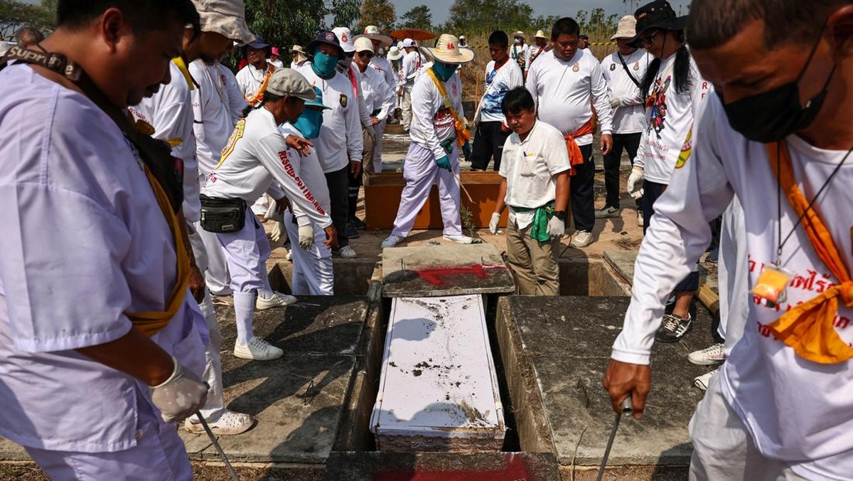 FOTO: Upacara Kremasi Lang Pa Ca untuk Para Jenazah di Thailand